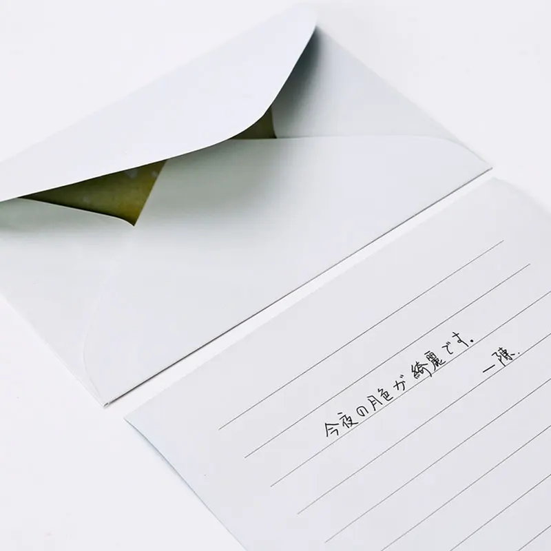 CardLover Kawaii 12 с буквами на листе бумага+ 6 шт. конверты акварель небо набор для писем/набор письма офисные и школьные принадлежности