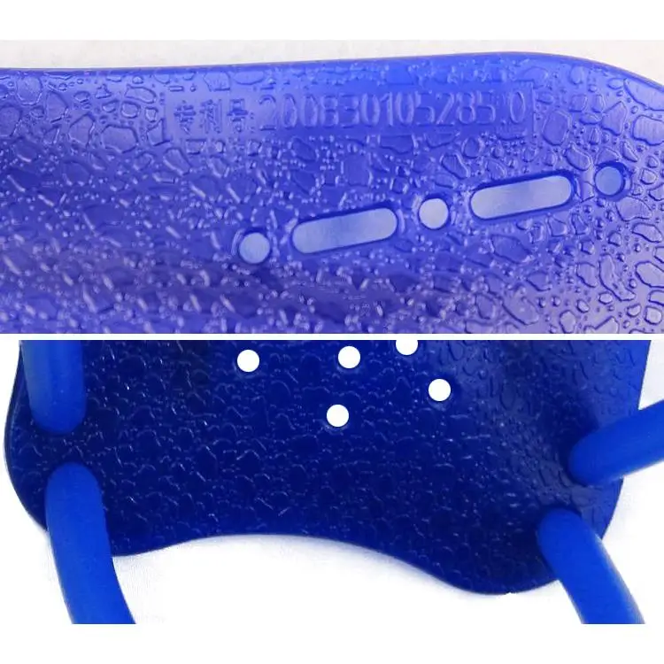 5X пара темно-синие пластиковые плавательные ручные лопатки перепончатые перчатки