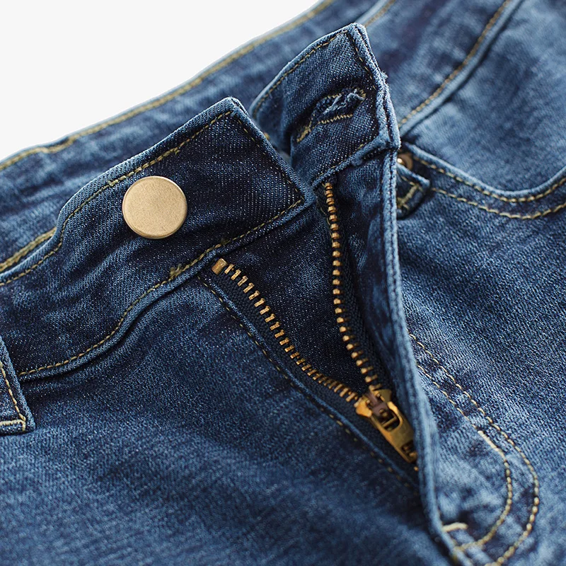 Новинка, джинсы с завышенной талией, винтажные обтягивающие зауженные расклешенные джинсы, высококачественные женские джинсовые брюки, vaqueeros E831