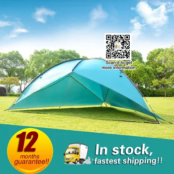 

Sun Shelter UV With Poles Waterproof Awning Canopy Beach Tent Beach Shade Tarp