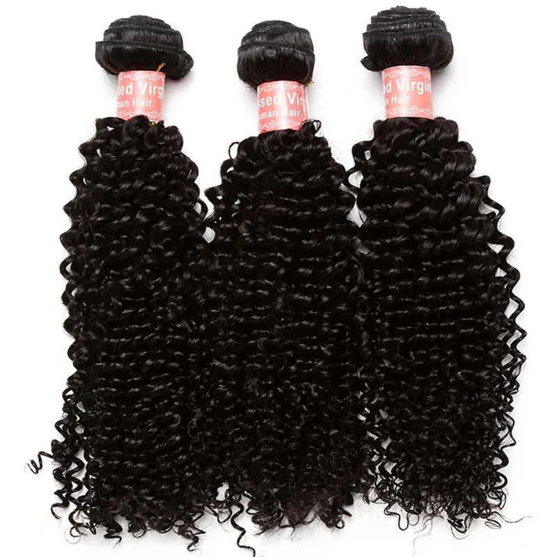 Кудрявые кудрявые бразильские волосы плетение пучков человеческих волос для наращивания Remy натуральный черный цвет 1/3 пучков волос CARA