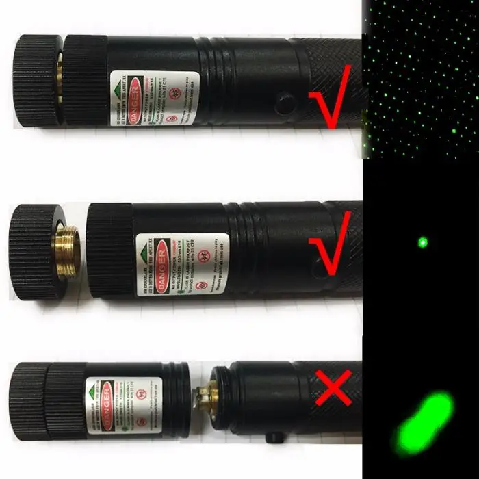 Многофункциональная портативная Зеленая лазерная указка 5 мВт 532 нм, ручка со звездой, кепка для спорта на открытом воздухе, фонарик для самообороны, принадлежности