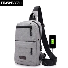 DINGXINYIZU Анти-кражи Для мужчин нагрудная сумка, сумки через плечо, многофункциональная Наплечная Сумка Для мужчин Повседневное нагрудный сумка мужской сумка