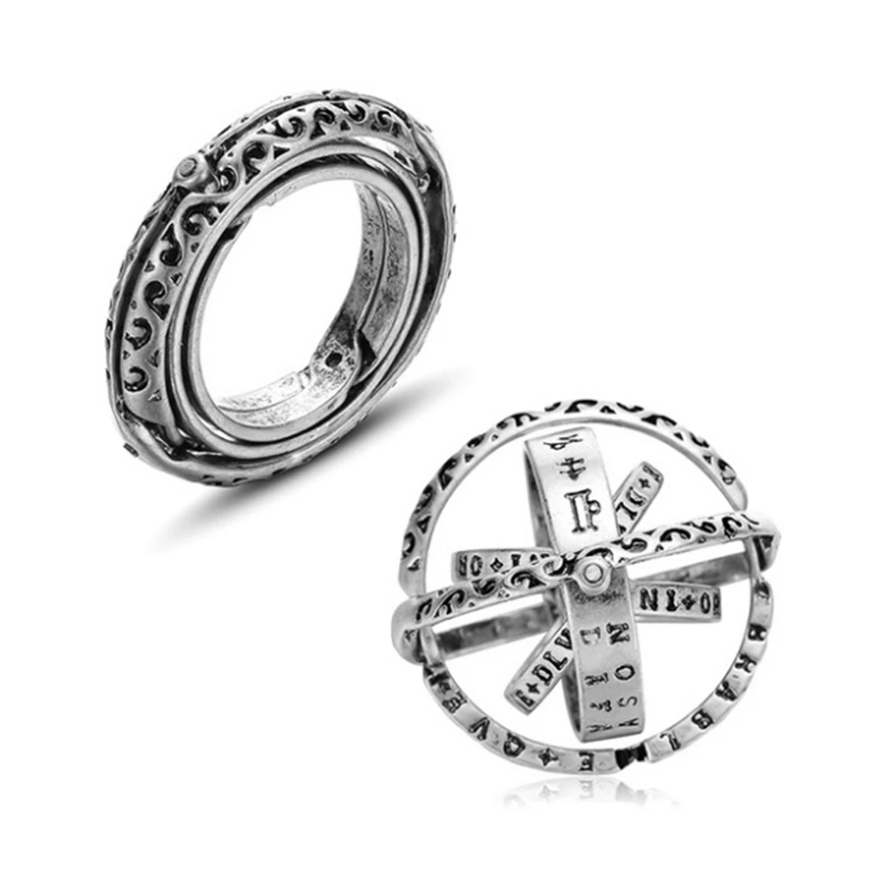Астрономическое кольцо с шариком anillo сложное вращающееся астрономическое в виде