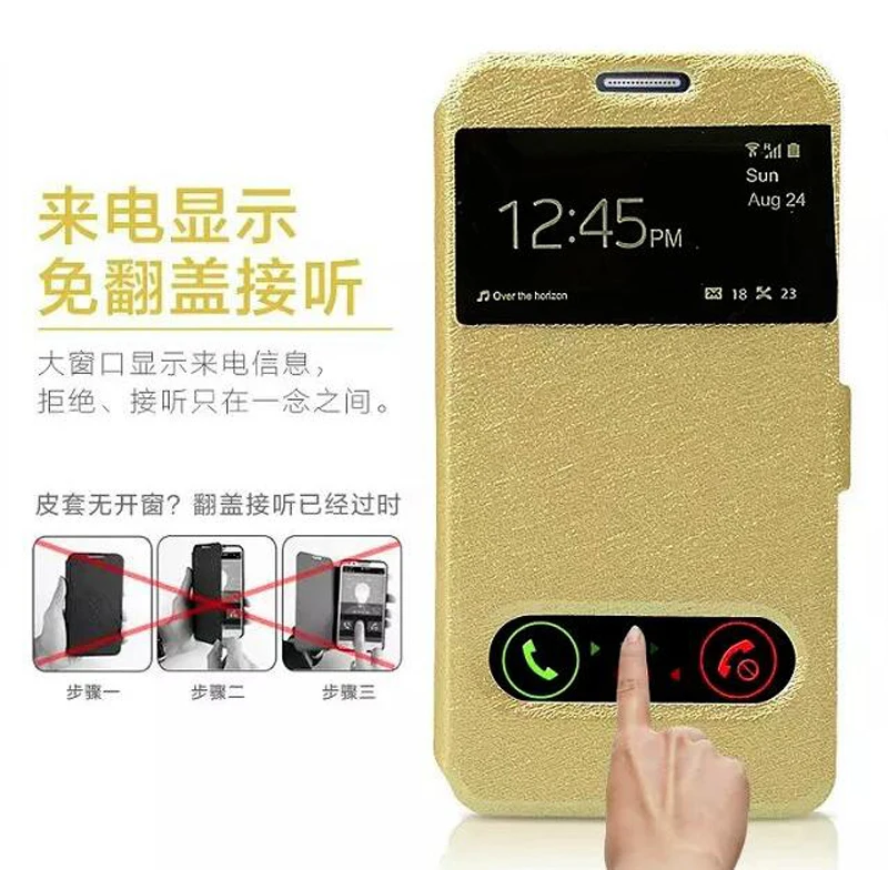 Кожаный флип чехол для samsung Galaxy S8 Plus S7 Edge S6 A3 A5 2017 J5 J1 mini 2016 с окошком и подставкой|case