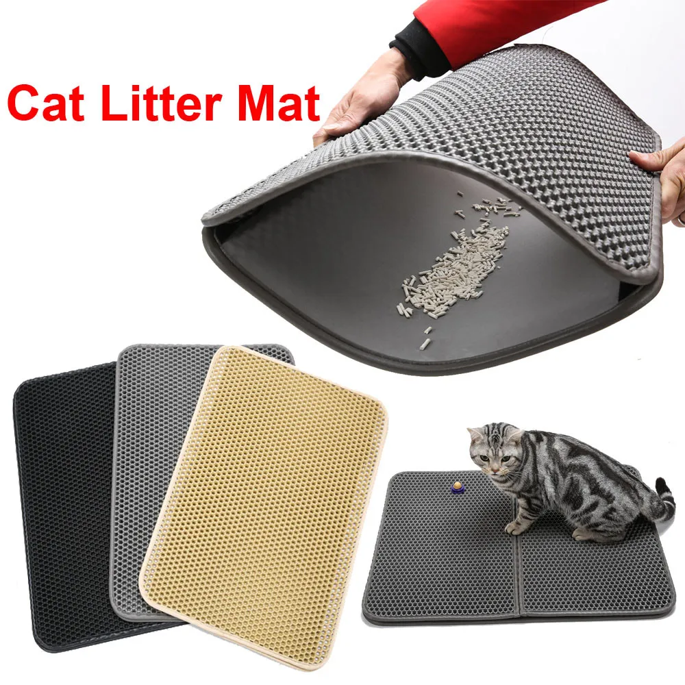 Buy Cat Litter Mat Double Layer Feeding