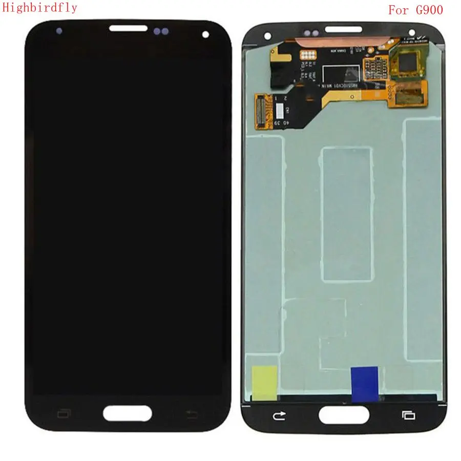 Amoled для Samsung Galaxy S5 G900 G900F SM-G900 G900M G900H ЖК-экран + дисплей Сенсорное стекло в сборе