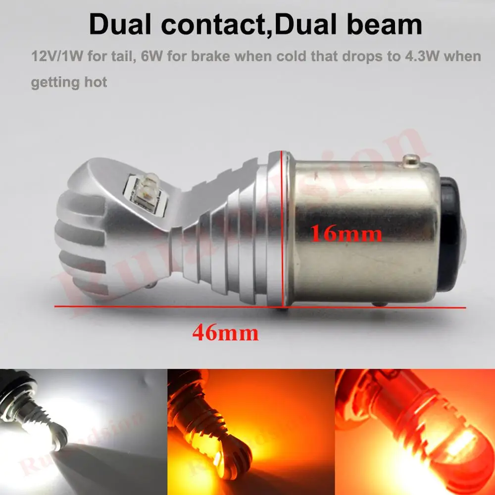 1 шт 30W 12V 24V 1157 BAY15D P21/5 Вт светодиодный обратный резервный лампочки CANBUS