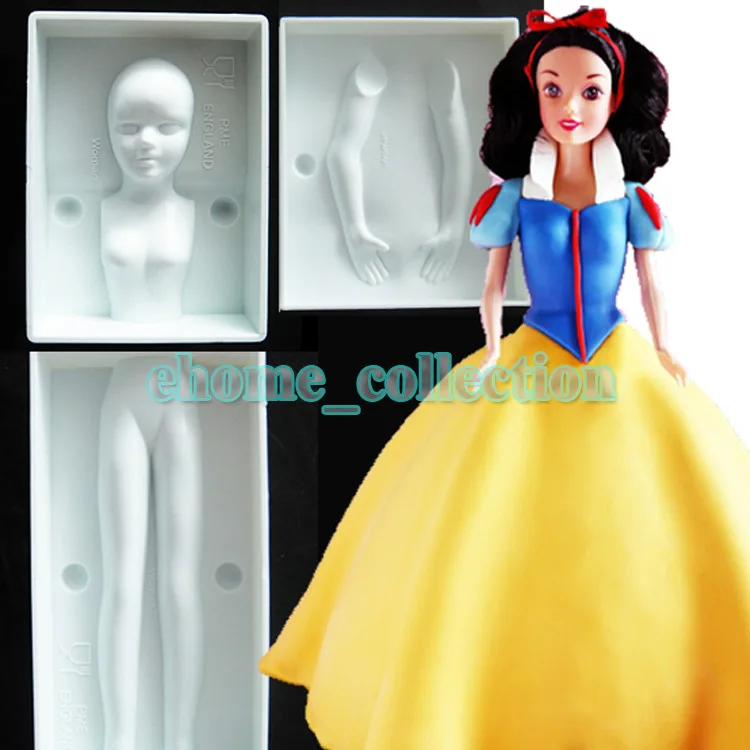 Fondant 3D People Shaped Cake Figure Mold Family Set Human Body