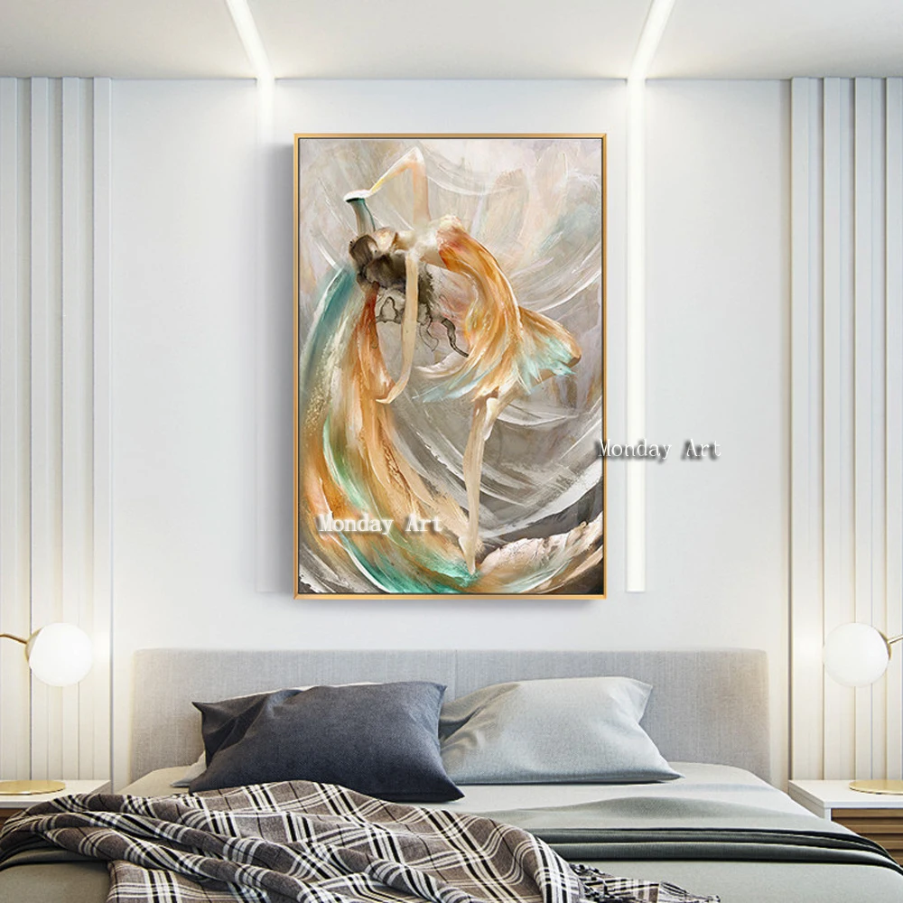 85 The-minimalist-100-Handpainted-impressionist-Flying-girl-Oil-Painting-On-Canvas-Wall-Art-Wall-Pictures-For (6)