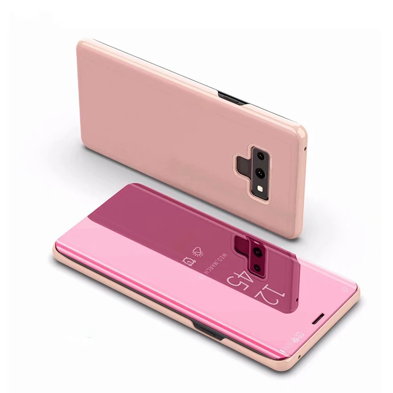 

Mirror flip Case For Samsung Galaxy S10 lite S9 S8 Plus S7 edge Note 9 8 J5 J6 J7 A5 A6 A7 A8 A9 2017 2018 Clear View Smart Case