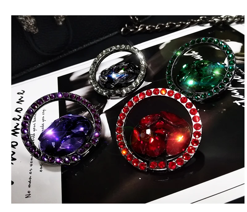 

Universal 360 degree shiny 3D diamond non-slip drop sticky ring bracket cover case for iphone for samsung for huawei for xiaomi