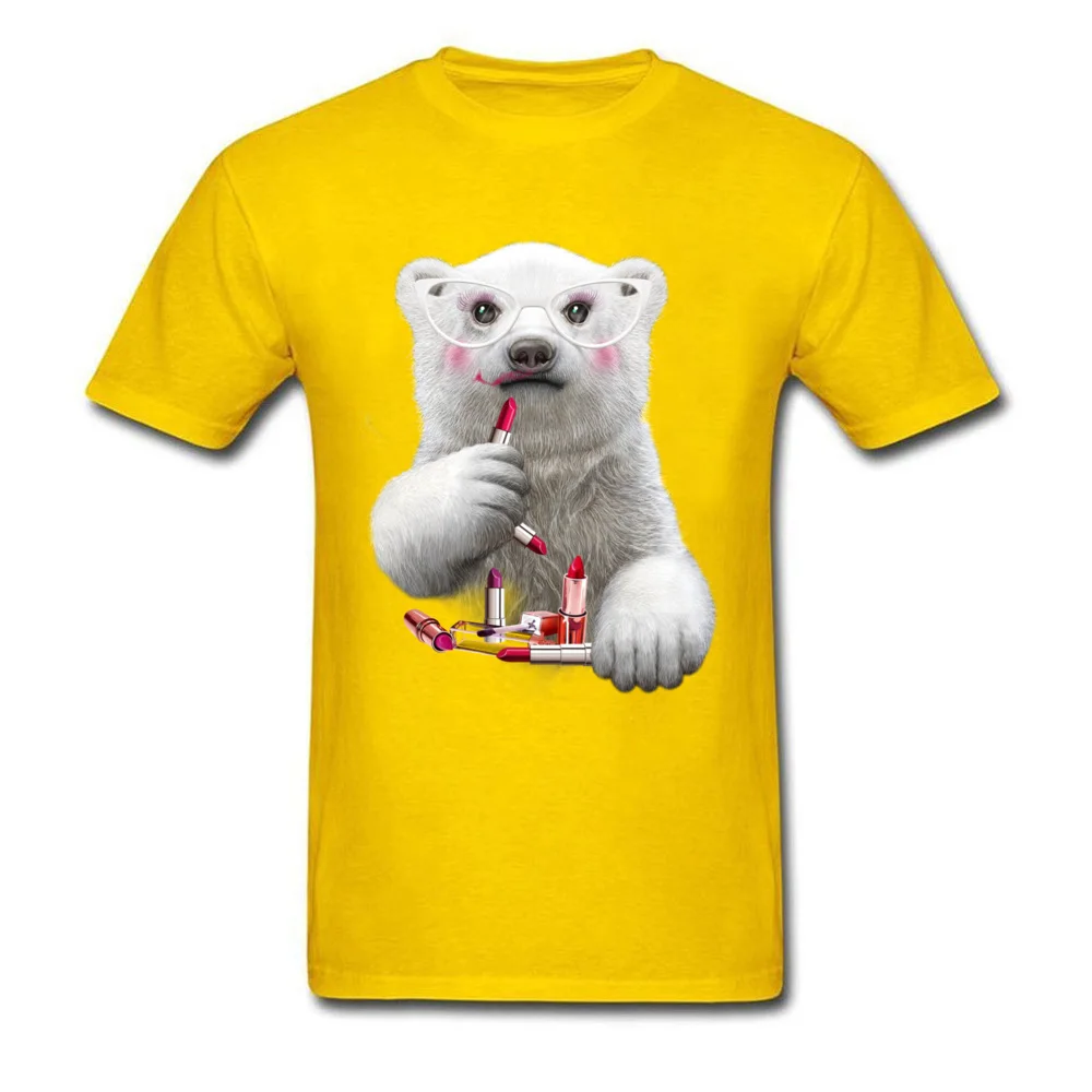 Fashion PAULA LIPSTICK Design Short Sleeve Top T-shirts Fall O-Neck All Cotton Tops Shirt for Men Tee Shirts Custom PAULA LIPSTICK yellow