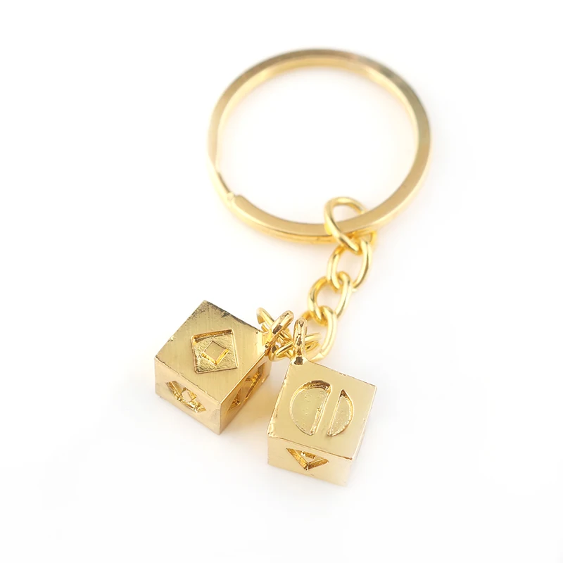 

Star Wars Han Solo Keychain The Last Jedi Cube Dice Key Chain Gold Chain Car Bag Keyring Accessories for Women Men Jewelry