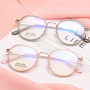 

Spectacles Myopia Optical Frame Polygon Student Glasses Frame Women 2019 Ultralight Prescription Eyeglasses Men Cat Eye Eyewear