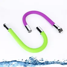 Красочная силиконовая трубка гибкий шланг кухонный кран поворотный кран на 360 градусов фильтр водопроводной кран Torneira Cozinha 5 цветов на выбор