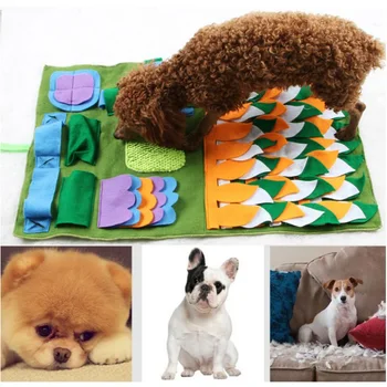 

Pet Dog Puzzle Sniffing Mat Find Food Play Dog Toys Cat Mat Relieve Stress Puzzle Training Blanket Sniffing Mat Dog toys