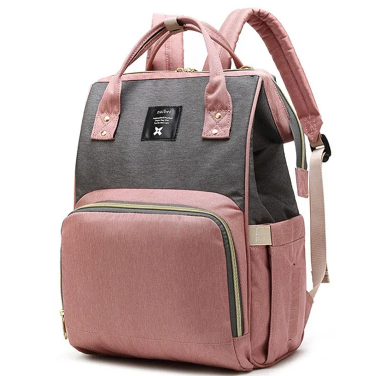 

Mommy Diaper Bags Mother Large Capacity Travel Nappy Backpacks with anti-loss zipper Baby Nursing Bags