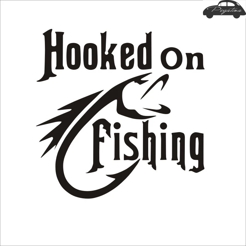 Fishing Sticker Name Catfish Fish Decal Angling Hooks Tackle Shop Posters Vinyl Wall Decals Hunter Decor Mural Sticker