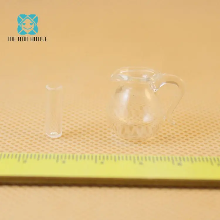 

1:12 Doll House Miniature tableware Glass candy jar tiny bottle
