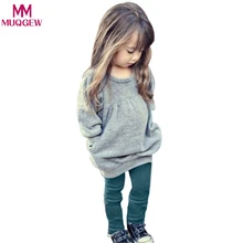 Одежда для девочек; зимние теплые комплекты одежды из 2 предметов; штаны и топы; хлопковая одежда с длинными рукавами для маленьких девочек; roupas meninas