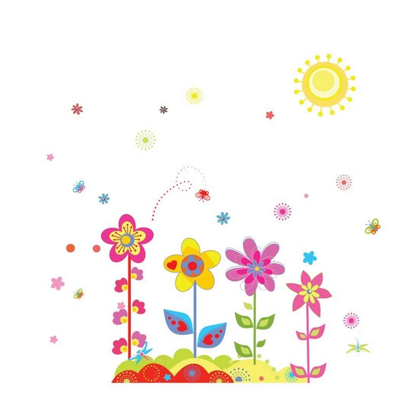 Наклейка на стену с цветами 80 х90 см|flower wall sticker|wall stickers childrenwall sticker |
