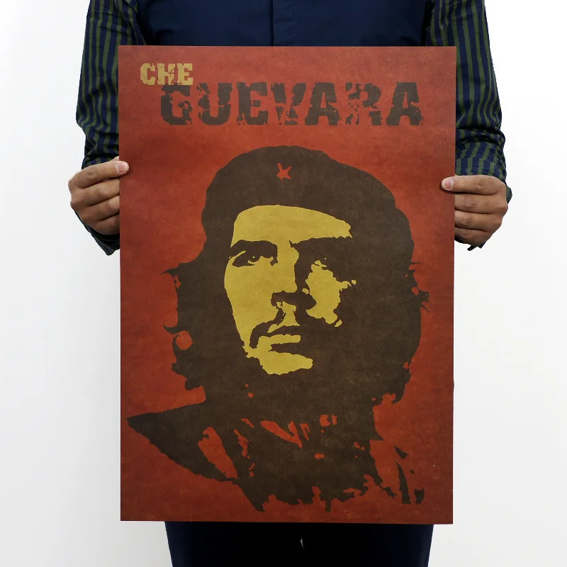 

Famous Man Che Guevara Posters Advertising Party Supply Old Bar Complex Decorative World History Painting Vintage Home Decor