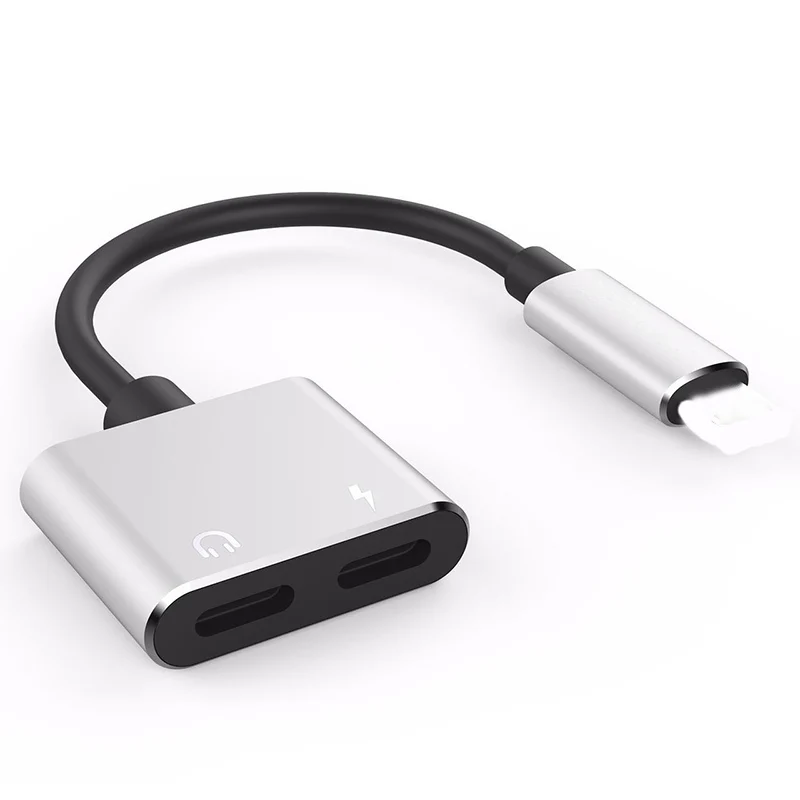 2 in 1 Dual Adapter earphones Audio And Charge Splitter
