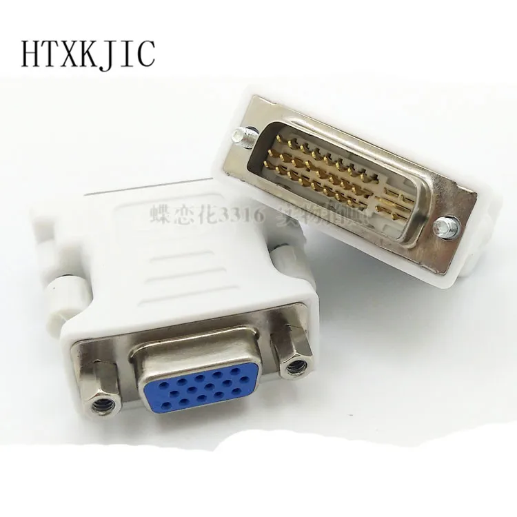 VGA femelle 15 pin Link Adaptateur DVI-I Dual Link mâle 24+5 pin 