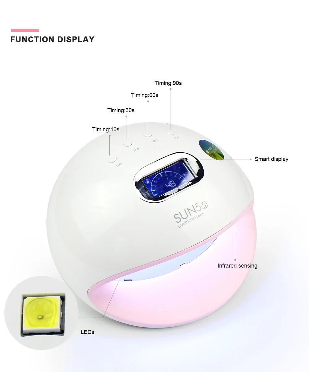 Sun5s 72 Вт лампа для ногтей ледяная лампа для отверждения всех типов гель-лака Сушилка для ногтей УФ светодиодный аппарат полировальный Маникюрный Инструмент машина