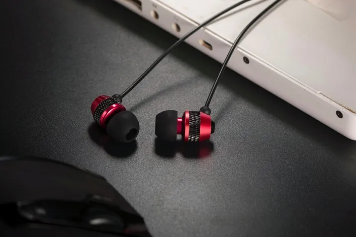 Wallytech WEA-081 METAL earphone RED