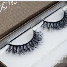 Новинка года 1 пара hig-качественный 3D Модные Густой крест натуральные накладные ресницы серо-коричневого цвета для волос ручной работы Длинные ресницы L11