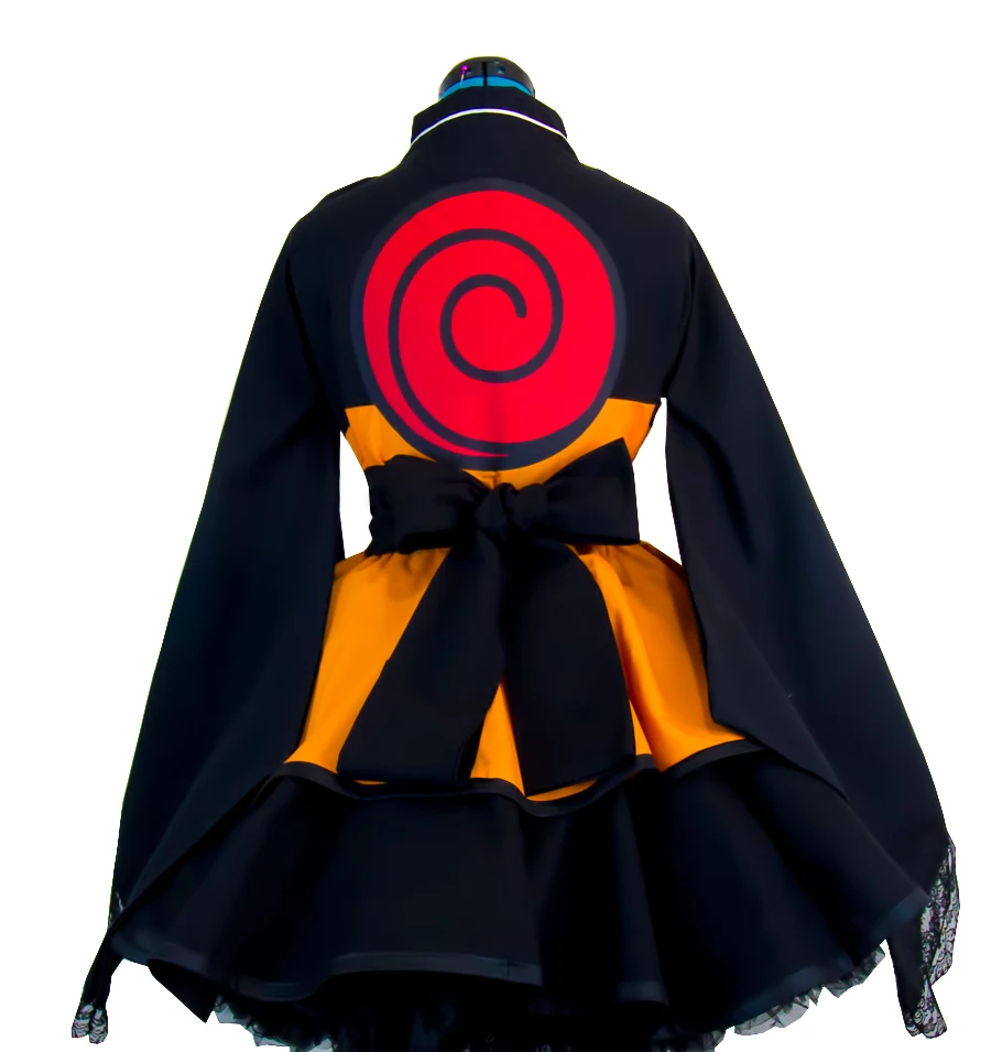 Cosplay&ware Customized Haruto Shippuden Uzumaki Ninja Female Lolita Kimono Dress Wig Anime Cosplay Costume For Women Clothes -Zentai shop online