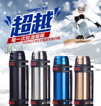 

Top Quality 2500ml Travel Thermos pot 304 18/8stainless steel vacuum flask insulation Thermos Flask Water Bottle mug