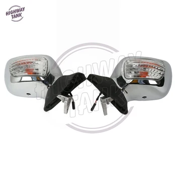 

ABS Chrome Motorcycle Mirror LED turn Light Motor Rear View Mirror Signal case for Honda Goldwing GL1800 F6B 2013 2014 2015 2016