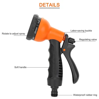 

1 Set Multifunctional Car Wash Spray Gun Car Cleaning Gun Garden Watering Pet Bath Car Datiling for Car Motorcycle bicycle Auto