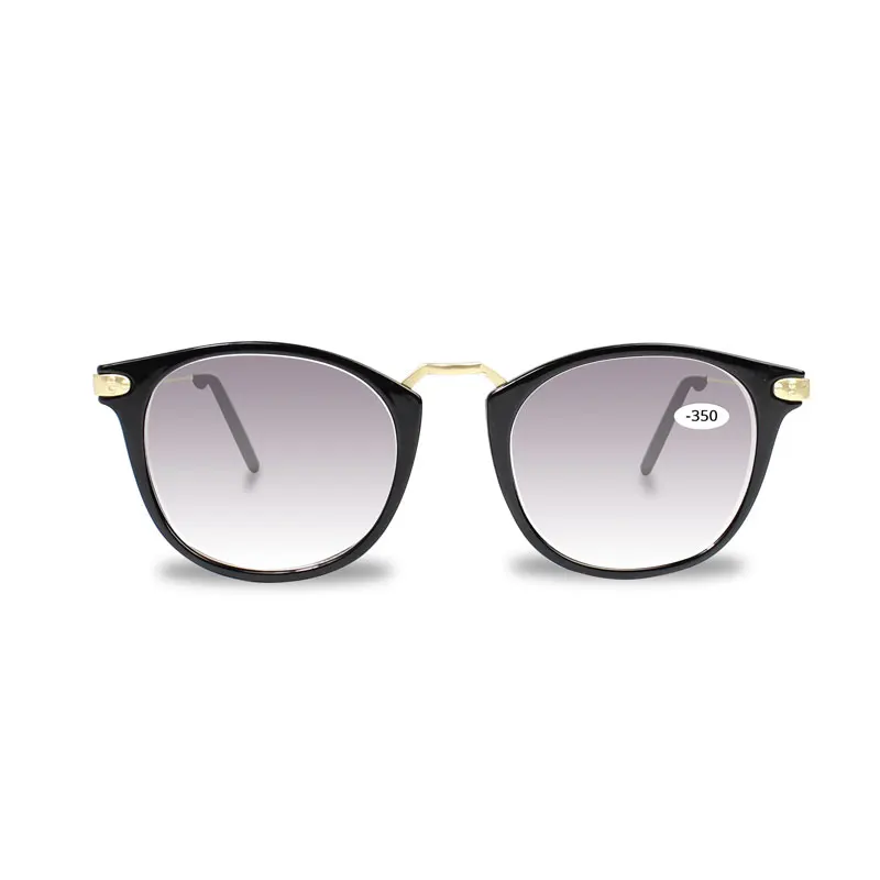 Gradient Grey Myopia Glasses To View Spectacles for Shortsighted Women Men Optics Frame -1.0 -1.5 -2.0 -2.5 -3.0 -3.5 -4.0