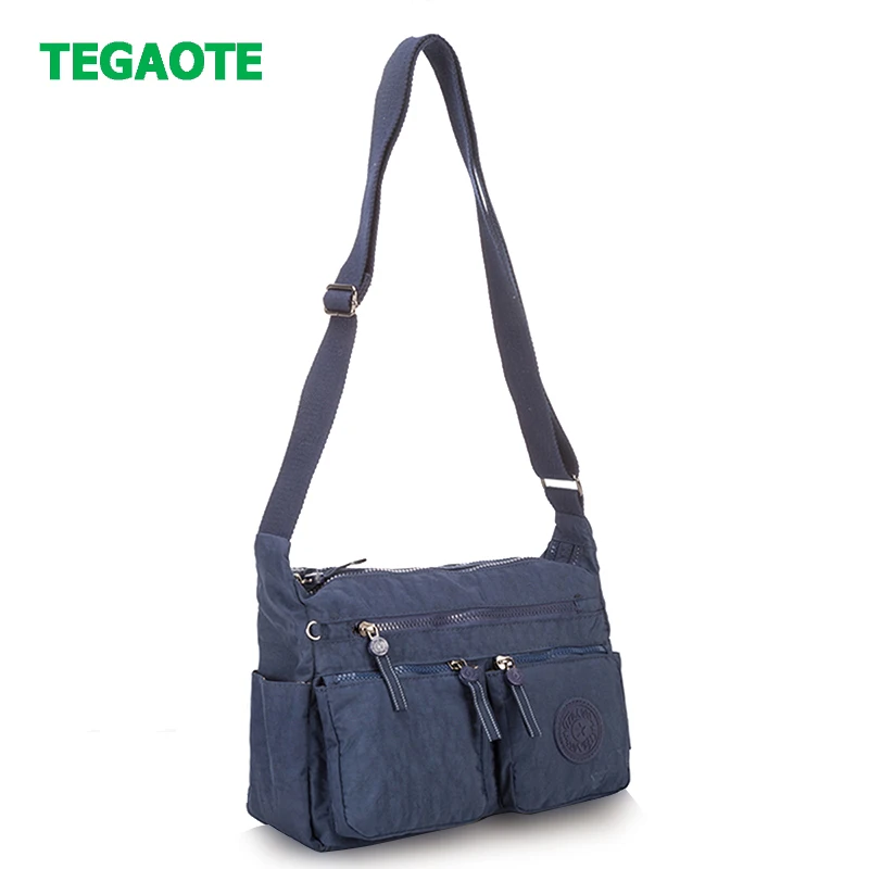 TEGAOTE حقيبة ساعي عارضة متعددة سستة جيب النساء صغيرة الكتف Crossbody حقيبة السيدات حقيبة يد الهاتف المحمول الحقيبة