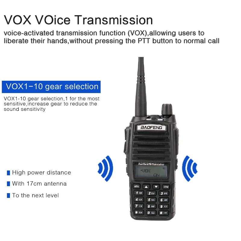 Портативная рация дальнего радиуса действия baofeng 2020 профессиональная vhf uhf cb