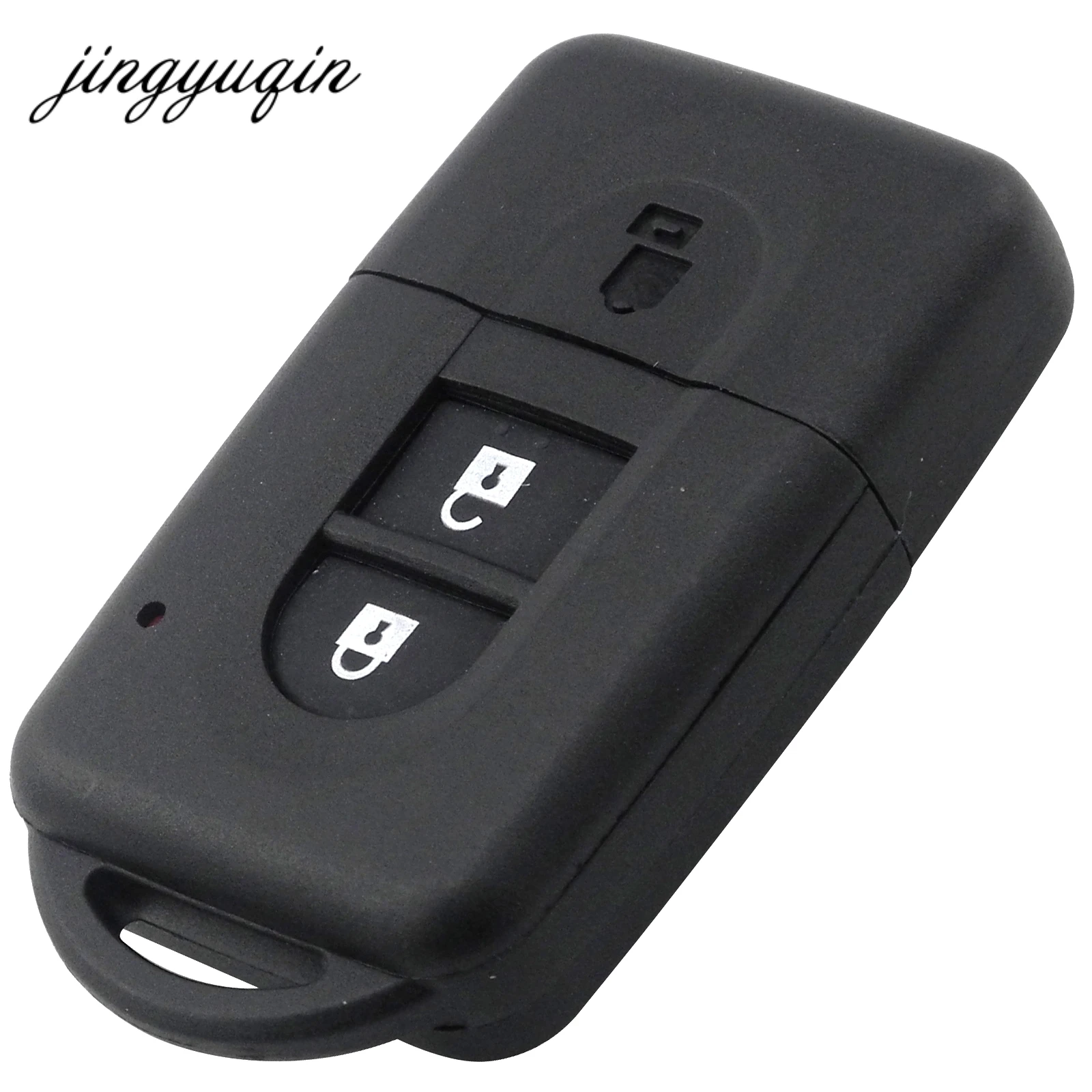 

jingyuqin NEW 2 Button Remote key Shell for Nissan Micra Xtrail Qashqai Juke Duke Uncut Blade Key Fob Case Replacement