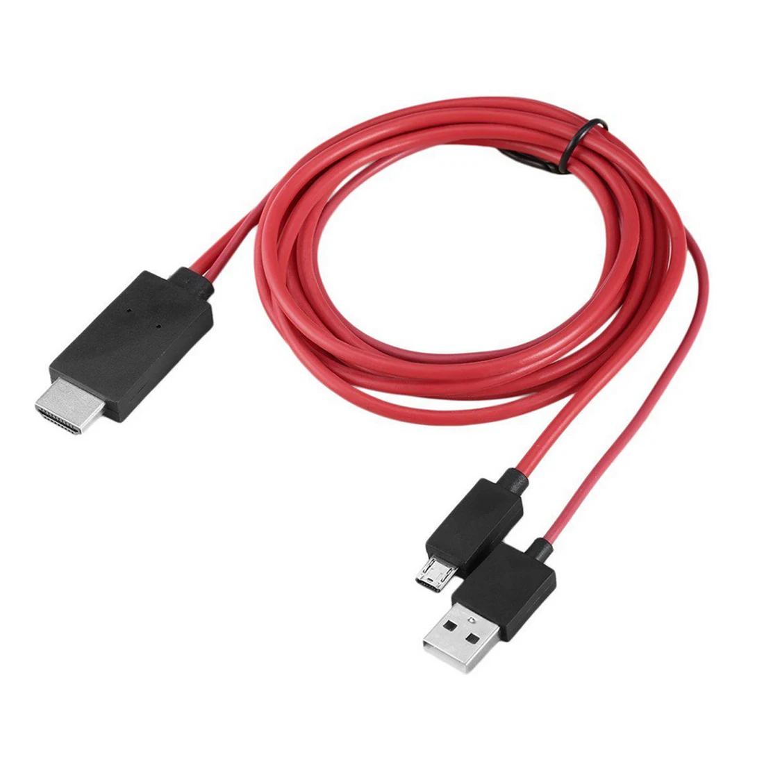 Для Android 1 шт. длинный дюймовый аудио адаптер HDTV адаптер 11pin Micro USB к HDMI 1080 P телевизионный HD кабель адаптер Android для телефонов Sam