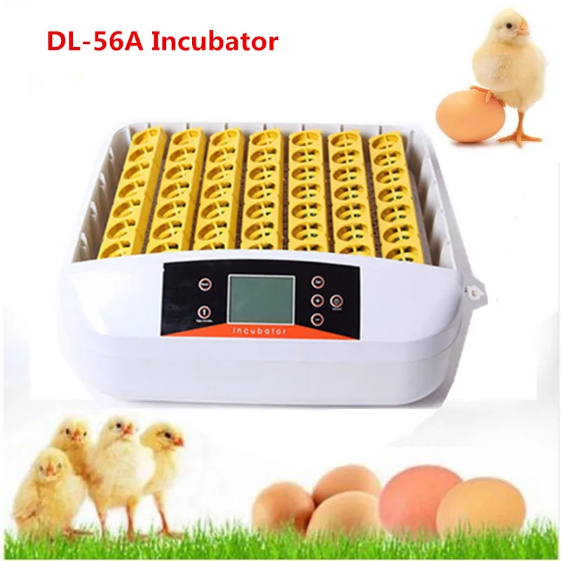

56 Eggs Turner Incubator 220V household Auto Hatcher for Chicken Duck Bird Poultry Incubator Tray Equipment