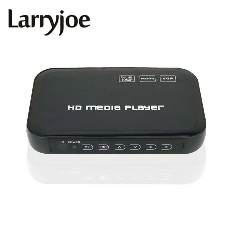 

Larryjoe Digital USB Full HD 1080P HDD Media Player HDMI VGA SD MMC Support DIVX AVI RMVB MP4 H.264 FLV MKV Music Movie