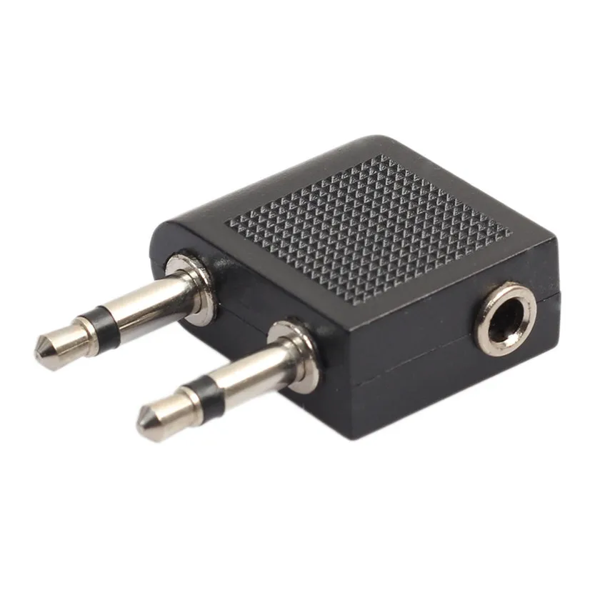3 5mm Female Jack To Dual 3 5mm Male Plug Airplane