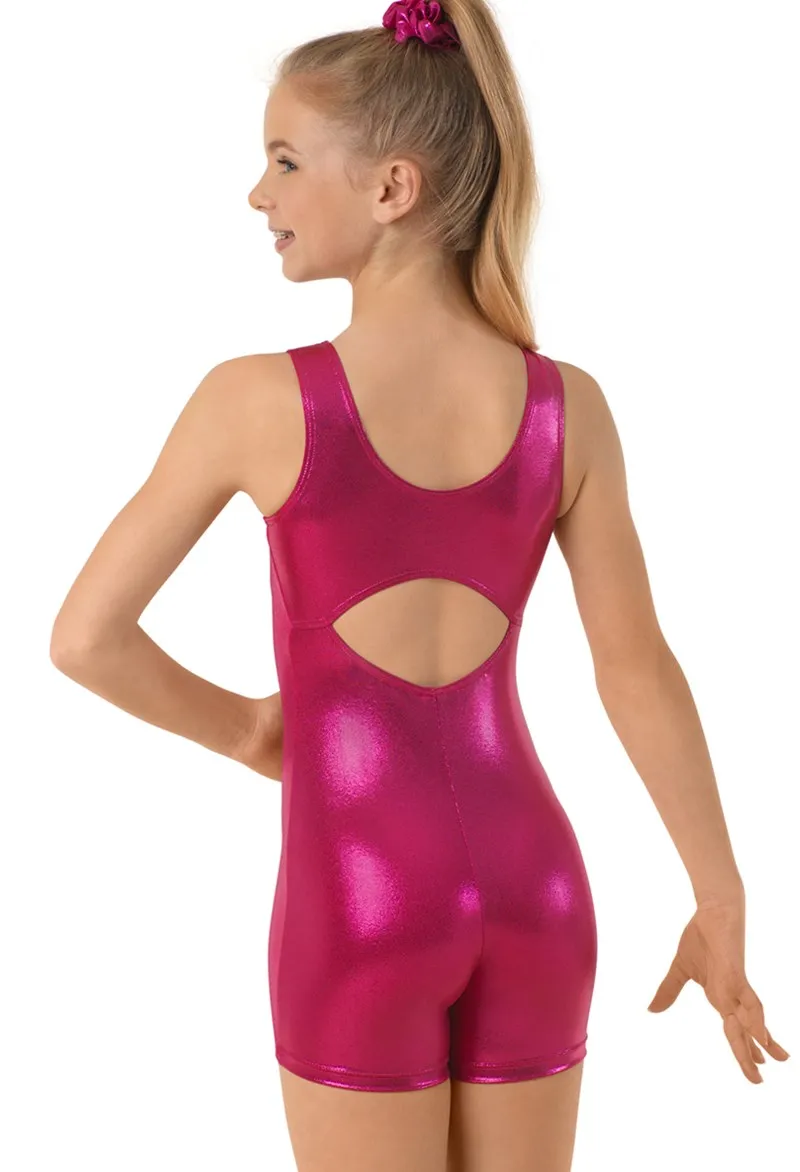 LZCMsoft Child Tank Gymnastics Biketards for Girls One Piece Shiny