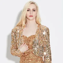 Spring Fashion Women Silver Sequined Coats Solid Open Stitch Long Sleeve Outwears Cardigan Jackets