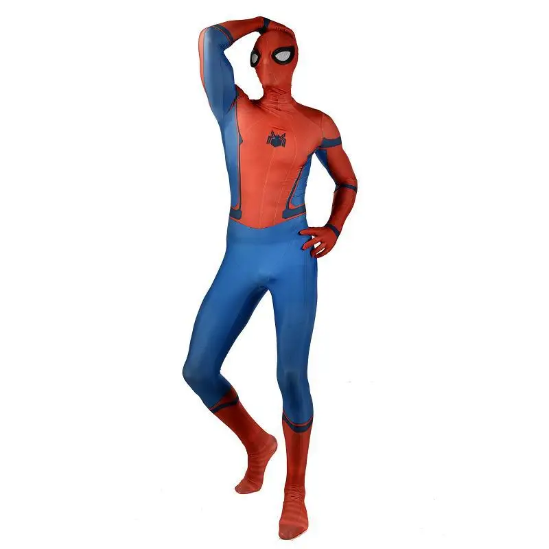 Костюм Человека-паука с 3D принтом для детей и взрослых, костюм Человека-паука из лайкры и спандекса для Хэллоуина, маскарадный костюм
