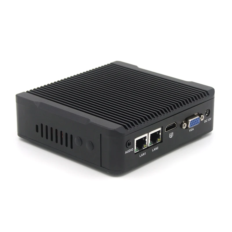 Eglobal низкая стоимость встроенный, без вентилятора мини ПК Celeron quad core J1900 2 LAN 2 RS232 COM Linux pfsense миникомпьютер промышленный