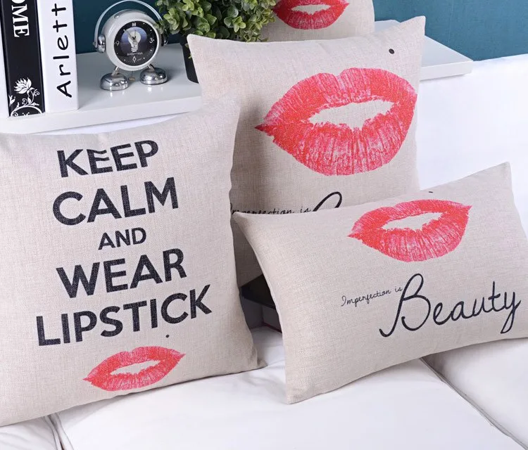 Aliexpress.com : Buy 18" Square Keep Calm Cotton Linen Cushion Cover Sofa Decorative Throw ...