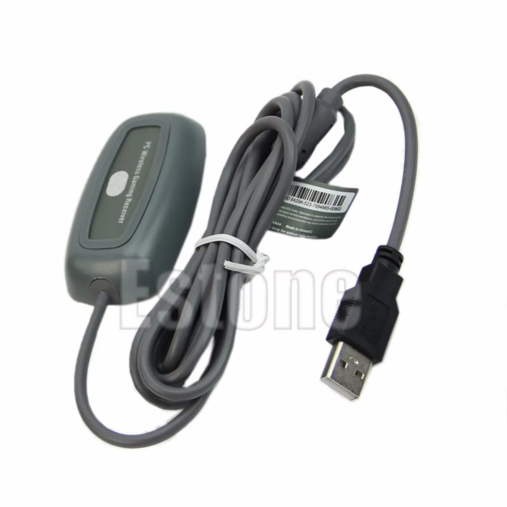 PC Wireless Gaming USB Receiver Adapter For Xbox 360 Games Controller Black